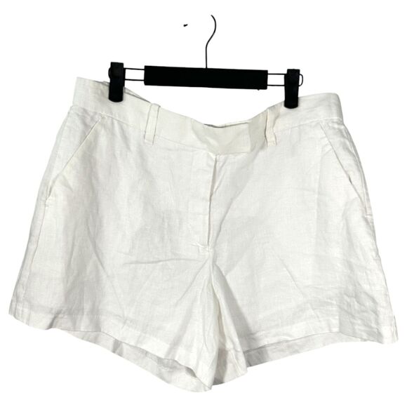 Abercrombie & Fitch The A&F Linen Collection White Shorts Size 32 - Picture 4 of 5